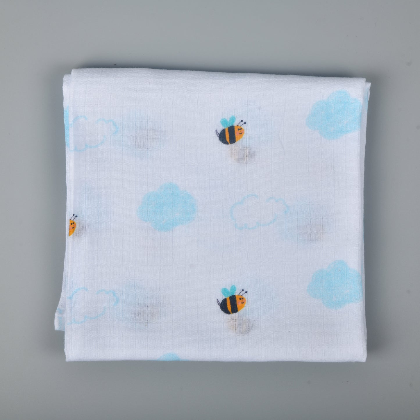 Set of 2 Muslin and Rattle combo - Sheep and Bee
