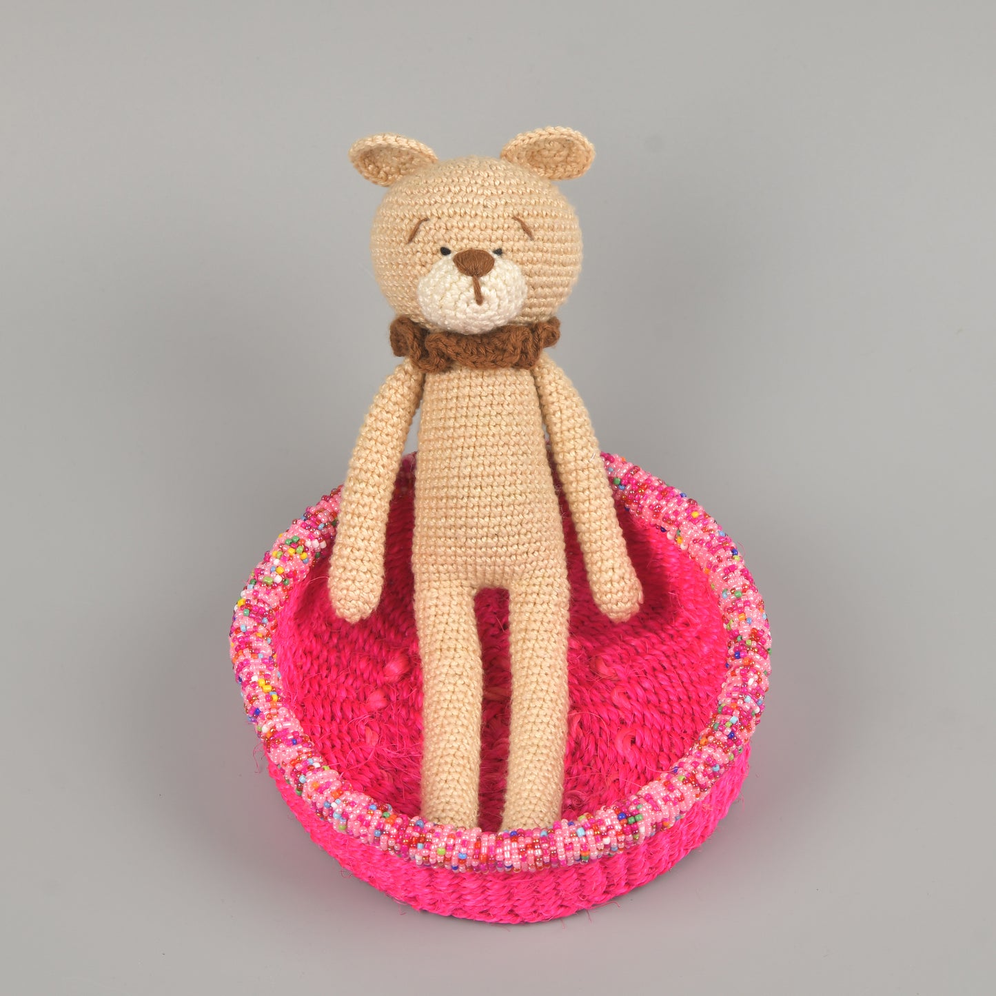 Buddy bear crochet slender doll