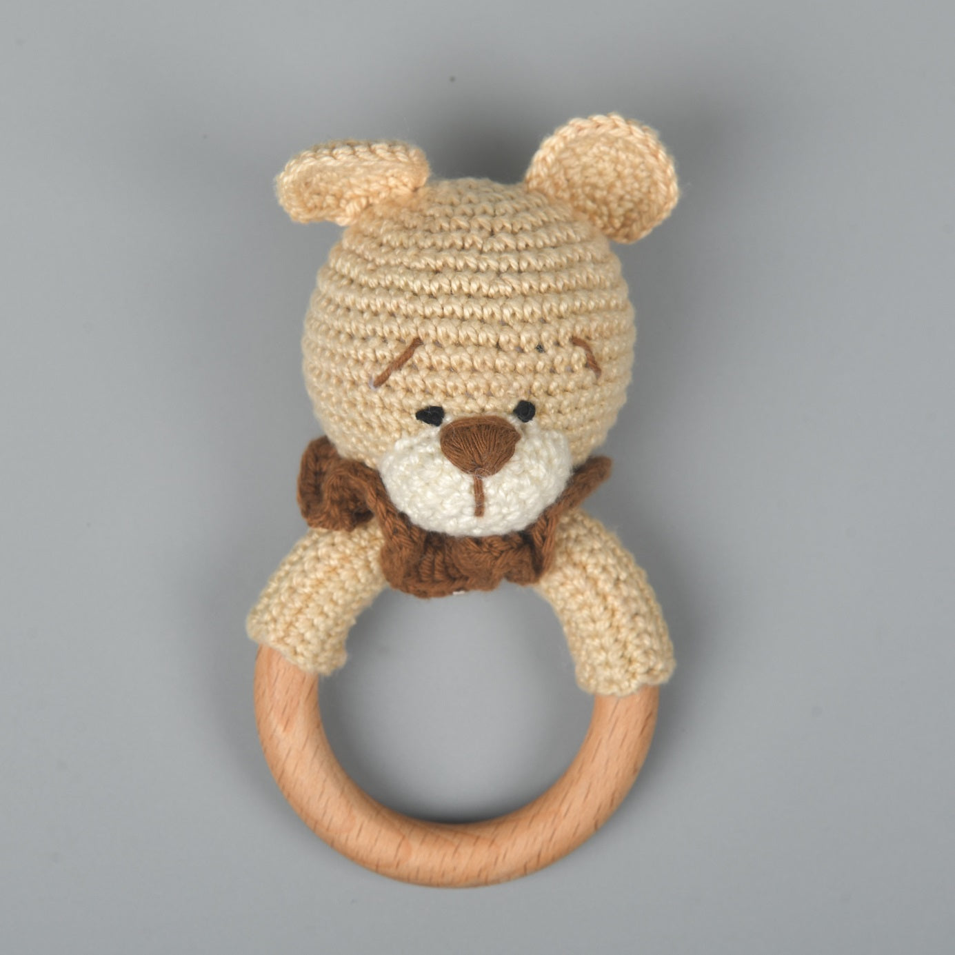Buddy Bear - Crochet Teether cum Rattle